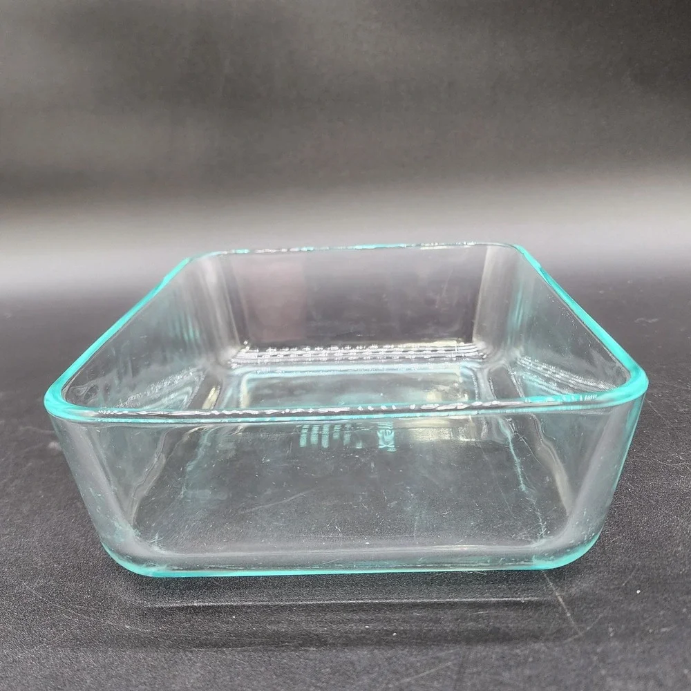 VTG Pyrex 6 Cup 1.5L Clear Glass Rectangular Food Baking Dish 7211 Made in USA